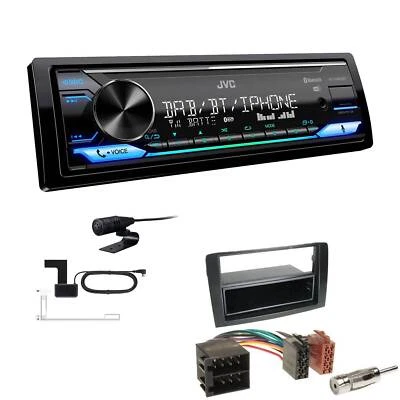 JVC Digital 1-DIN Autoradio DAB+ Bluetooth für Fiat Idea 2003-2011 schwarz - Bild 1 von 4