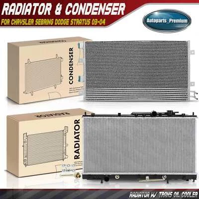 Kit de refrigeración de radiador y condensador de aire acondicionado para Dodge Stratus 2003-2004 Chrysler Sebring Foto 1 de 4