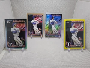 2024 Topps Series 1 Jonah Heim Four Card Rainbow Set #235 Rangers - Picture 1 of 1