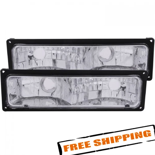 Luces de señal/estacionamiento transparentes/negras Anzo 511033 para 88-98 Chevy/GMC C/K1500/2500 Foto 1 de 4