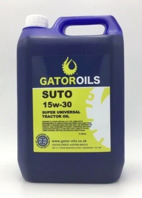 Gator Super Universal Tractor Oil 15W-30 STOU ACEA E3, API GL-4, CG-4 5 Litre 5L
