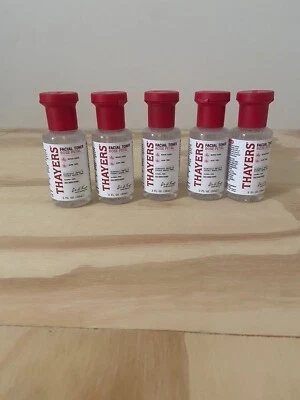Lote de 5 tónicos sin alcohol Thayers Witch Hazel con pétalo de rosa de aloe vera 3 oz Foto 1 de 4