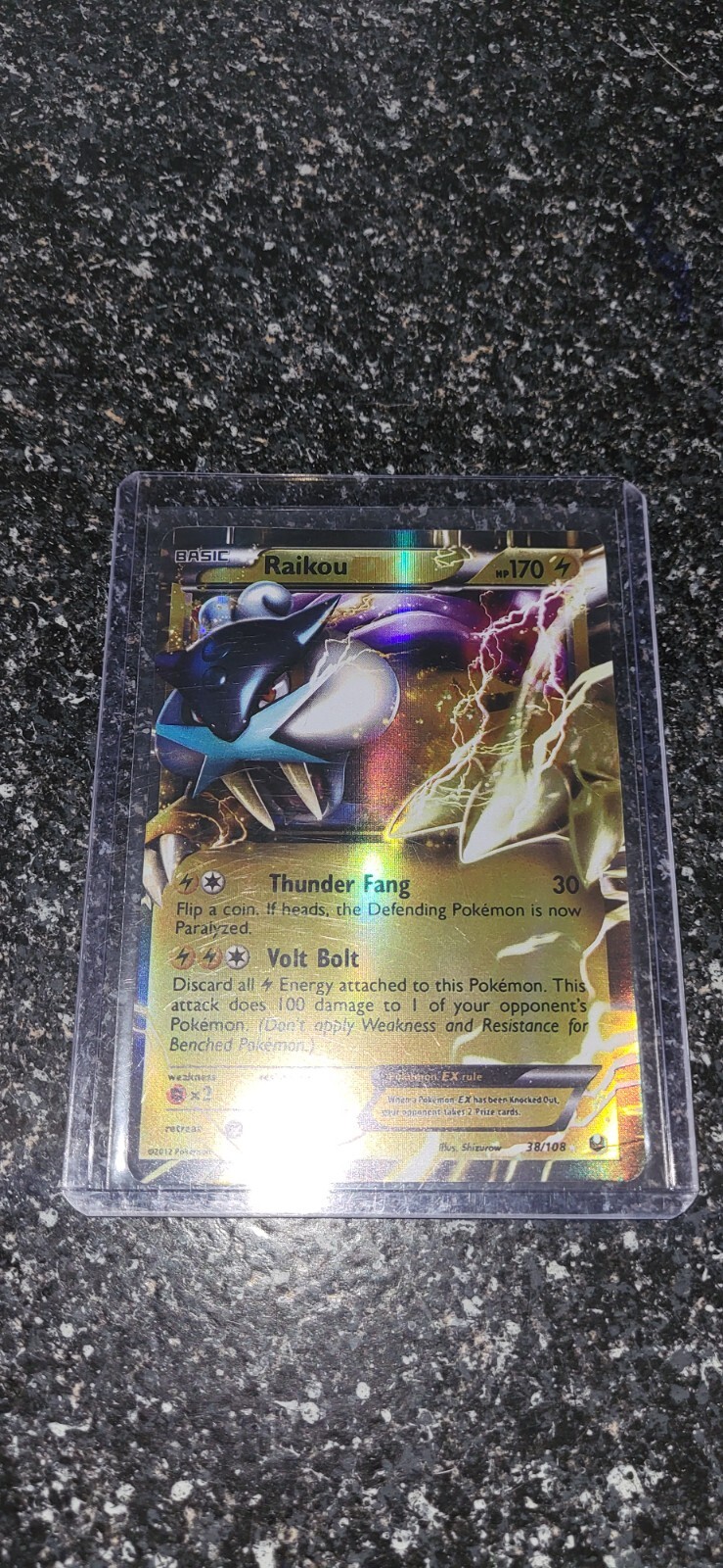 Raikou EX (#38/108) - Holofoil BW - Dark Explorers MP Pokemon