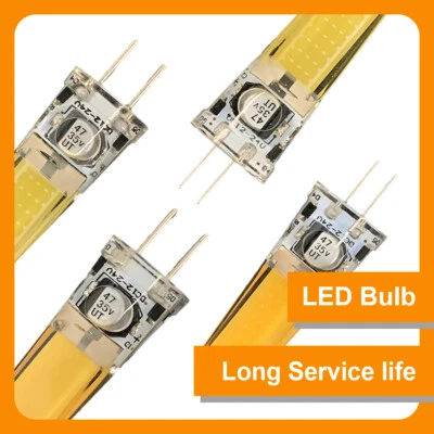 G4 GY6.35 Led Silicone Lamp 5W COB 12V Cold Bulbs 2508COB Lighting Replacement - Image 1 of 4