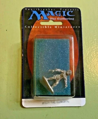 '93 Heartbreaker Miniatures Magic Gathering #9118 FIRE ELEMENTAL sealed MTG VHTF - Image 1 of 4