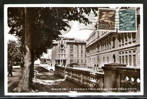 Postkarte Schule und Palast Staatsbeamte Reggio Emilia Animiert HC165 - Bild 1 von 1