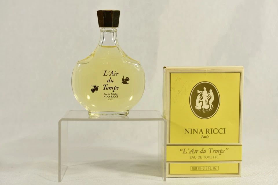 Редкая винтажная туалетная вода 1980-х Nina Ricci L'Air du Temps 3,3 унции 100 мл новая в коробке бутылка Lalique - Изображение 1 из 4