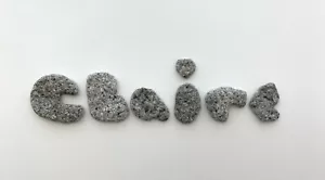 Nombre de playa en forma de letra natural CLAIRE roca palabras piedras bruja guijarros arte/artesanía EE. UU. - Imagen 1 de 11