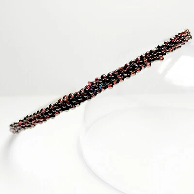 Diadema con cuentas hecha a mano de cristal Alicia banda para el cabello nueva con etiquetas Foto 1 de 2