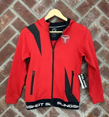 NUEVO CON ETIQUETAS Chaqueta de Equitación Polaris Slingshot Groove Cremallera Completa Roja Juvenil Talla Grande Fabricante de Equipo Original Foto 1 de 4