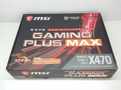 MSi X470 GAMING PLUS MAX AMD MOTHERBOARD - SOLO CAJA ONLY BOX - Imagen 1 de 4