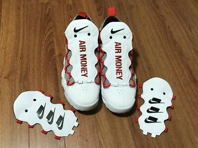 Nike Mens Air More Money White/Black/Lone Star State Basketball Shoes Size 8-10 - Image 1 of 4