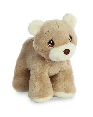 Charlie Bear Rattle Precious Moments Aurora brinquedos de pelúcia tamanho 4" pelúcia macia  - Imagem 1 de 3