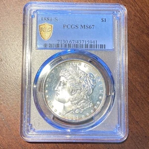 1881 S Morgan Silver Dollar PCGS MS 67 Beautiful!! - Picture 1 of 4
