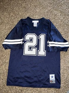 Ezekiel Elliott #21 Dallas Cowboy’s Youth Football Jersey Blue Large - Picture 1 of 2