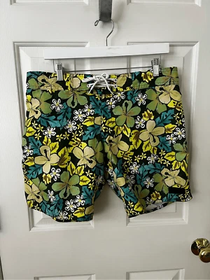 Bañador europeo Sauvage verde con estampado de flores de plumeria talla L nuevo sin etiquetas Foto 1 de 4