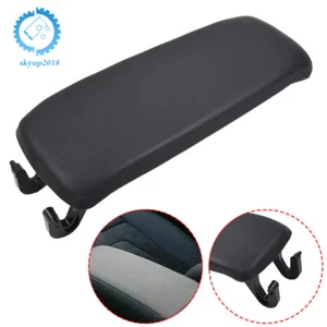 Leather For 2004-08 Audi A4 S4 B7 Handrail Center Console Lid Cover Black hf New - Foto 1 di 10