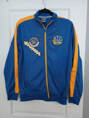 Chaqueta GOLDEN STATE WARRIORS NBA Cremallera Completa Estilo Pista UNK Para Hombre Pequeña Foto 1 de 4