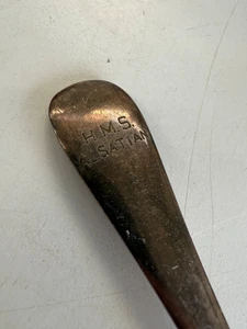 LARGE VINTAGE HMS ALSATIAN SPOON - Picture 1 of 6