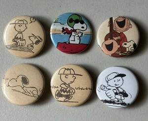 Lotto spille bottoni arachidi Snoopy Charlie Brown vintage fatte a mano NUOVE *Leggi - Foto 1 di 5