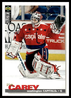 1995-96 Collector's Choice #30 Jim Carey Washington Capitals Hockey Card - Image 1 of 2