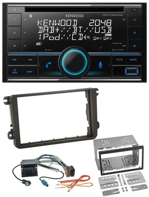Kenwood CD 2DIN DAB USB MP3 Bluetooth Autoradio für VW Caddy Golf 5 6 Jetta ab 2 - Bild 1 von 4