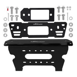 Heavy Duty Winch Mount for Polaris Ranger XP 1000 Crew 2017-2018 Steel Black - Picture 1 of 17