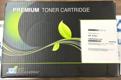 Pack de 2 Cartuchos de Tóner Compatible con Laserjet 4700 HP 643A Q5953A Magenta Foto 1 de 3