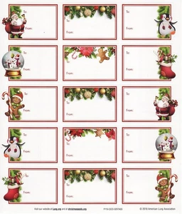 2018-1.7x, 2018 ALA Christmas Seal Designs Gift Tags, FY19-CSCS-GENTAGS - Picture 1 of 2