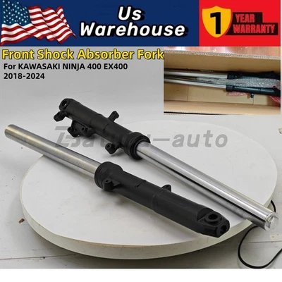Front Shock Absorber Fork Suspension For KAWASAKI NINJA 400 EX400 2018-2024 2PCS - Image 1 of 4