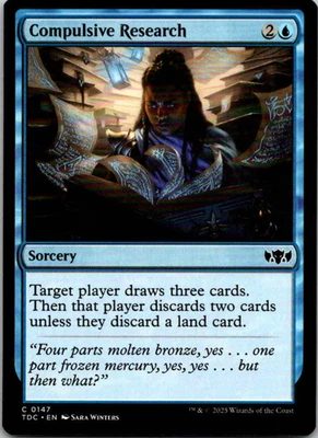 Compulsive Research 147 C Commander: Tarkir: Dragonstorm NM - Image 1 of 2