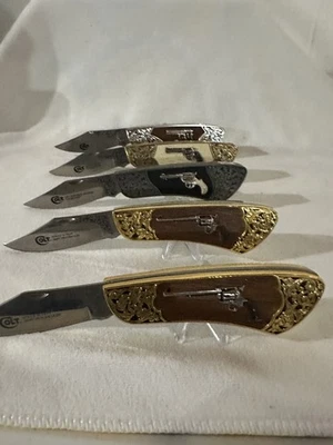 Franklin Mint  Gun Knife Set Of 5 knives Vintage - Image 1 of 4