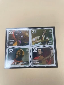 Sc # 3212-3215 ~ BLOCK OF 4 ~ 32c FOLK MUSICIANS ISSUE (fb16) - Picture 1 of 1