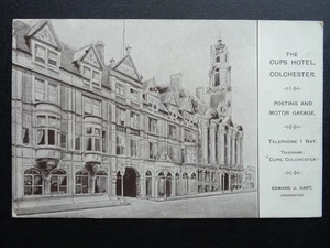 Anuncio Essex Colchester THE CUPS HOTEL - Postal del propietario Edward Hart c1905 - Imagen 1 de 3
