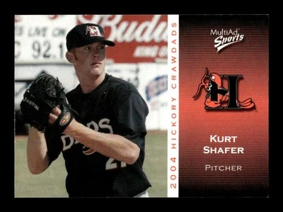 2004 Multi-Ad Hickory Crawdads #28 Kurt Shafer NM Near Mint BXCP05 - Image 1 of 2