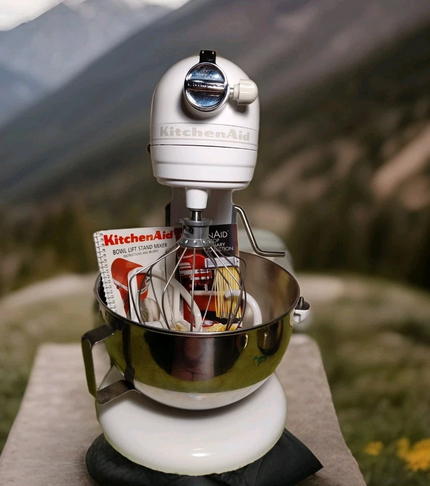 KitchenAid KV25 Heavy Duty Series 5qt Batidora de pie - Blanca Foto 1 de 4