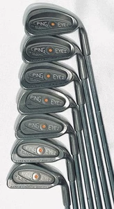 PING EYE 2 Orange Dot W,3,4,6-9 RH Iron Set KARSTEN Original ZZ Lite Steel Shaft - Picture 1 of 11
