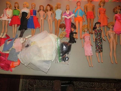 LOTE de muñecas Barbie Ken Skipper vintage con proyecto de ropa TLC Foto 1 de 4