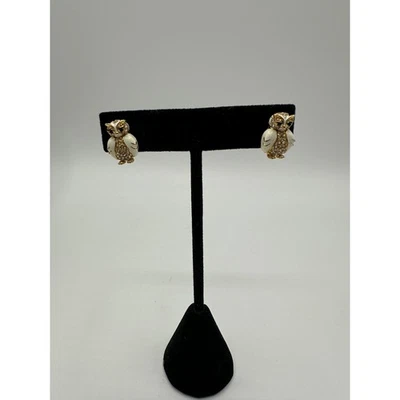 Aretes Kate Spade estrella búho brillante chapados en oro Foto 1 de 4