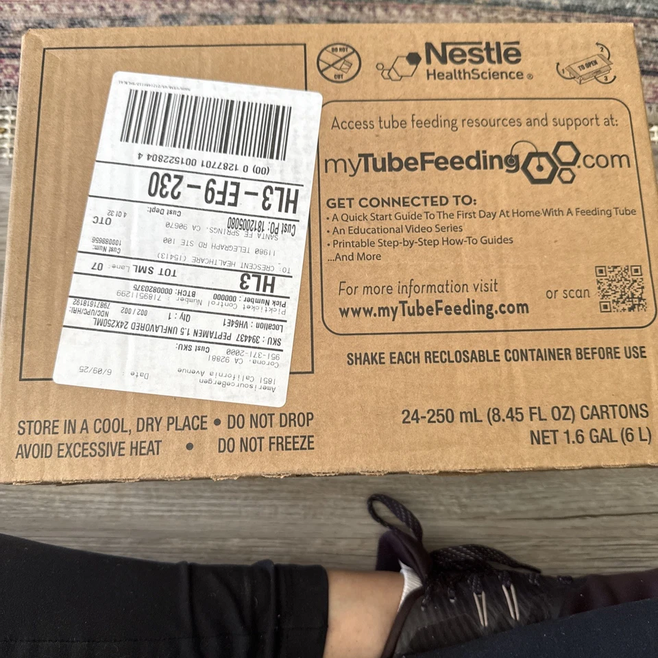 Peptamen 1.5 Unflavored 250ml Carton Ready to Use Adult 1 Count