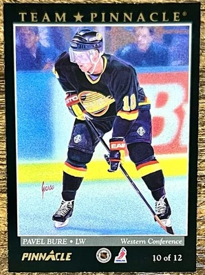 1993-94 Pinnacle Team Pinnacle Pavel Bure Vincent Damphousse #10 HOF - Image 1 of 2