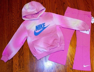 NIKE SPORT AUTÉNTICO NIÑOS PEQUEÑOS NIÑAS TRAJE NUEVO ORIGINAL JUEGO DE 2 piezas talla 5, nuevo con etiquetas Foto 1 de 4