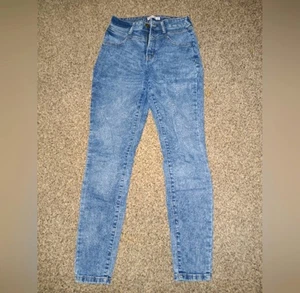 Junior's Distressed Denim Jeans - Picture 1 of 3