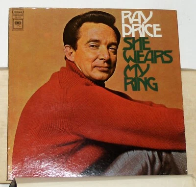 Ray Price – She Wears My Ring - 1968 Stereo Vinyl LP Record Album - Image 1 of 2