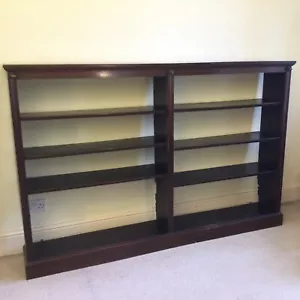 Large Mahogany Bookshelf with Six Adjustable Shelves (199 x 130 x 30 cms Display - Picture 1 of 24
