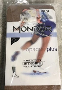 Mondor Opaque Plus Figure Skating Tights Lycra Size 8-10 - Picture 1 of 6