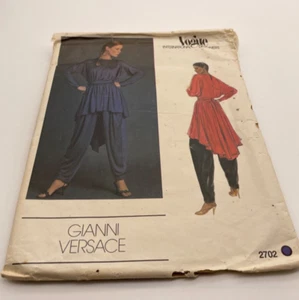 Vogue Patterns V2702 Gianni Versace Top And Pants Loose Fitting 8 Vtg Designer - Picture 1 of 5