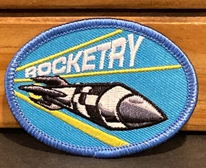 Rocketry Patch Embroidered Sew Iron On Patch Scouts, Crafts Hobby Club, Camp NOS - Bild 1 von 4