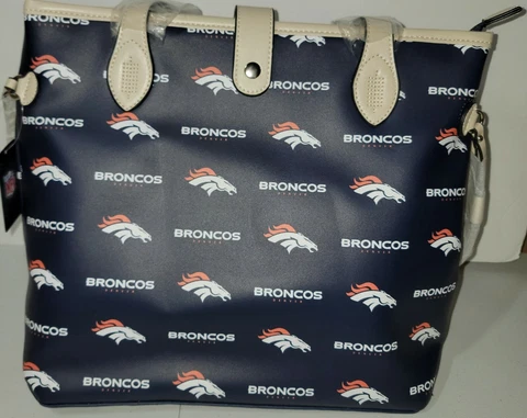 DENVER BRONCOS POPULAR ALLOVER LOGOS DESIGN HIGH QUALITY WOMENS PURSE Cover