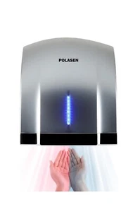 Hand Dryer Commercial Silver with 2 Pin Plug 110V Automatic Compact High Speed A - Picture 1 of 1